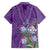 Africa King Proteas Dashiki Motif Family Matching Puletasi and Hawaiian Shirt Violet Style - Wonder Print Shop