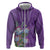 Africa King Proteas Dashiki Motif Hoodie Violet Style - Wonder Print Shop