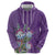 Africa King Proteas Dashiki Motif Hoodie Violet Style - Wonder Print Shop