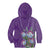 Africa King Proteas Dashiki Motif Kid Hoodie Violet Style - Wonder Print Shop