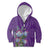 Africa King Proteas Dashiki Motif Kid Hoodie Violet Style - Wonder Print Shop