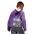 Africa King Proteas Dashiki Motif Kid Hoodie Violet Style - Wonder Print Shop