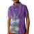 Africa King Proteas Dashiki Motif Kid Polo Shirt Violet Style - Wonder Print Shop