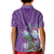 Africa King Proteas Dashiki Motif Kid Polo Shirt Violet Style - Wonder Print Shop