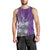 Africa King Proteas Dashiki Motif Men Tank Top Violet Style - Wonder Print Shop