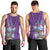 Africa King Proteas Dashiki Motif Men Tank Top Violet Style - Wonder Print Shop