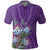 Africa King Proteas Dashiki Motif Polo Shirt Violet Style - Wonder Print Shop