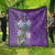 Africa King Proteas Dashiki Motif Quilt Violet Style