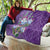 Africa King Proteas Dashiki Motif Quilt Violet Style