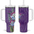 Africa King Proteas Dashiki Motif Tumbler With Handle Violet Style