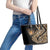 Africa Leopard Skin Pattern Leather Tote Bag Version 01