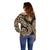 Africa Leopard Skin Pattern Off Shoulder Sweater Version 01 - Wonder Print Shop