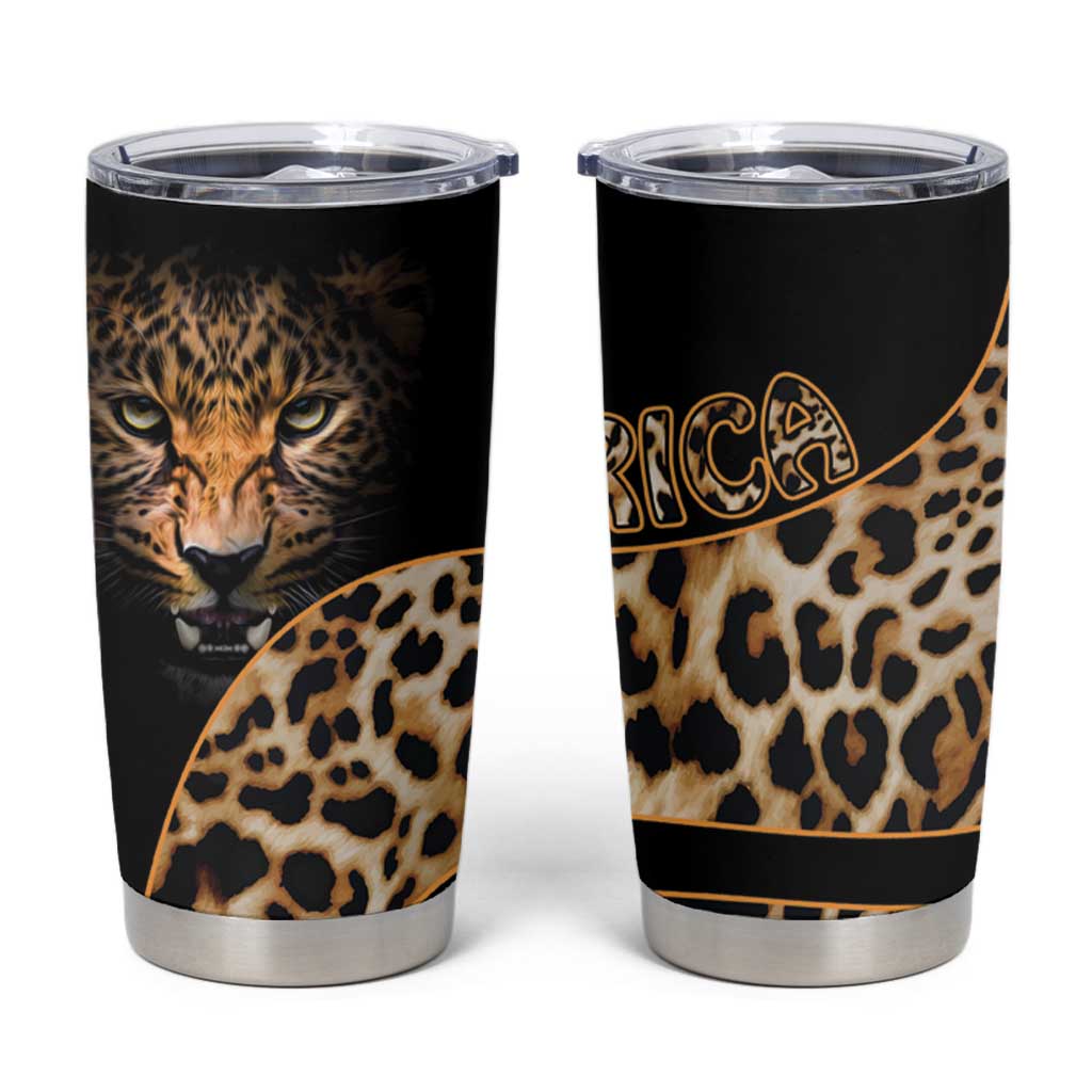 Africa Leopard Skin Pattern Tumbler Cup Version 01