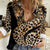 Africa Leopard Skin Pattern Women Casual Shirt Version 01 - Wonder Print Shop