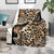 Africa Leopard Skin Pattern Blanket Version 02