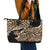 Africa Leopard Skin Pattern Leather Tote Bag Version 02