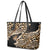 Africa Leopard Skin Pattern Leather Tote Bag Version 02