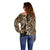 Africa Leopard Skin Pattern Off Shoulder Sweater Version 02 - Wonder Print Shop