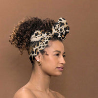 Africa Leopard Skin Pattern Simple Headwrap Version 02