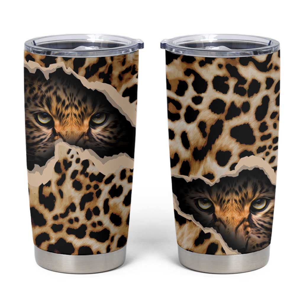 Africa Leopard Skin Pattern Tumbler Cup Version 02