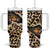 Africa Leopard Skin Pattern Tumbler With Handle Version 02