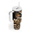 Africa Leopard Skin Pattern Tumbler With Handle Version 02