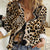 Africa Leopard Skin Pattern Women Casual Shirt Version 02 - Wonder Print Shop