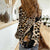 Africa Leopard Skin Pattern Women Casual Shirt Version 02 - Wonder Print Shop