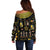 Ancient Egypt and Hieroglyphs Off Shoulder Sweater - Wonder Print Shop