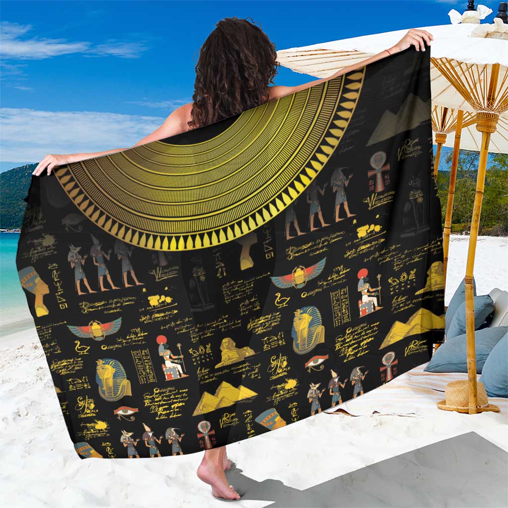 Ancient Egypt and Hieroglyphs Sarong - Wonder Print Shop