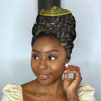 Ancient Egypt and Hieroglyphs Simple Headwrap