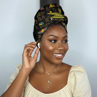 Ancient Egypt and Hieroglyphs Simple Headwrap