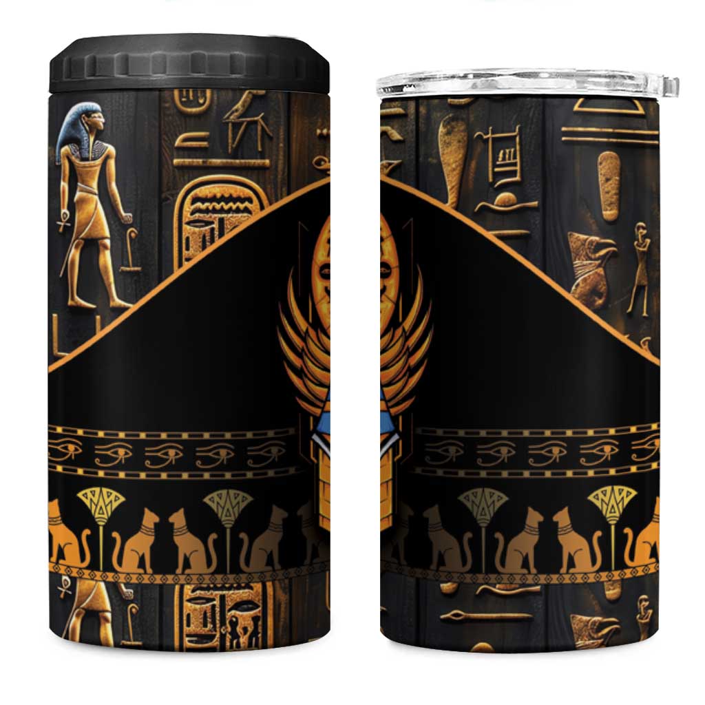 Egyptian Anubis 4 in 1 Can Cooler Tumbler Ancient Egypt Culture LT9 - Wonder Print Shop