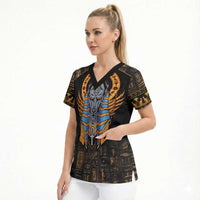 Egyptian Anubis Scrub Top Ancient Egypt Culture