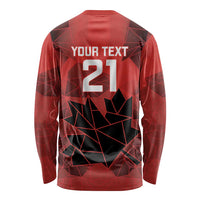 Custom Women Rugby Canada Long Sleeve Shirt Maple Energy Never Stops - Wonder Print Shop