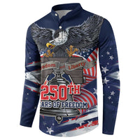 United States 250 Years of Independence Button Sweatshirt - Wonder Print Shop