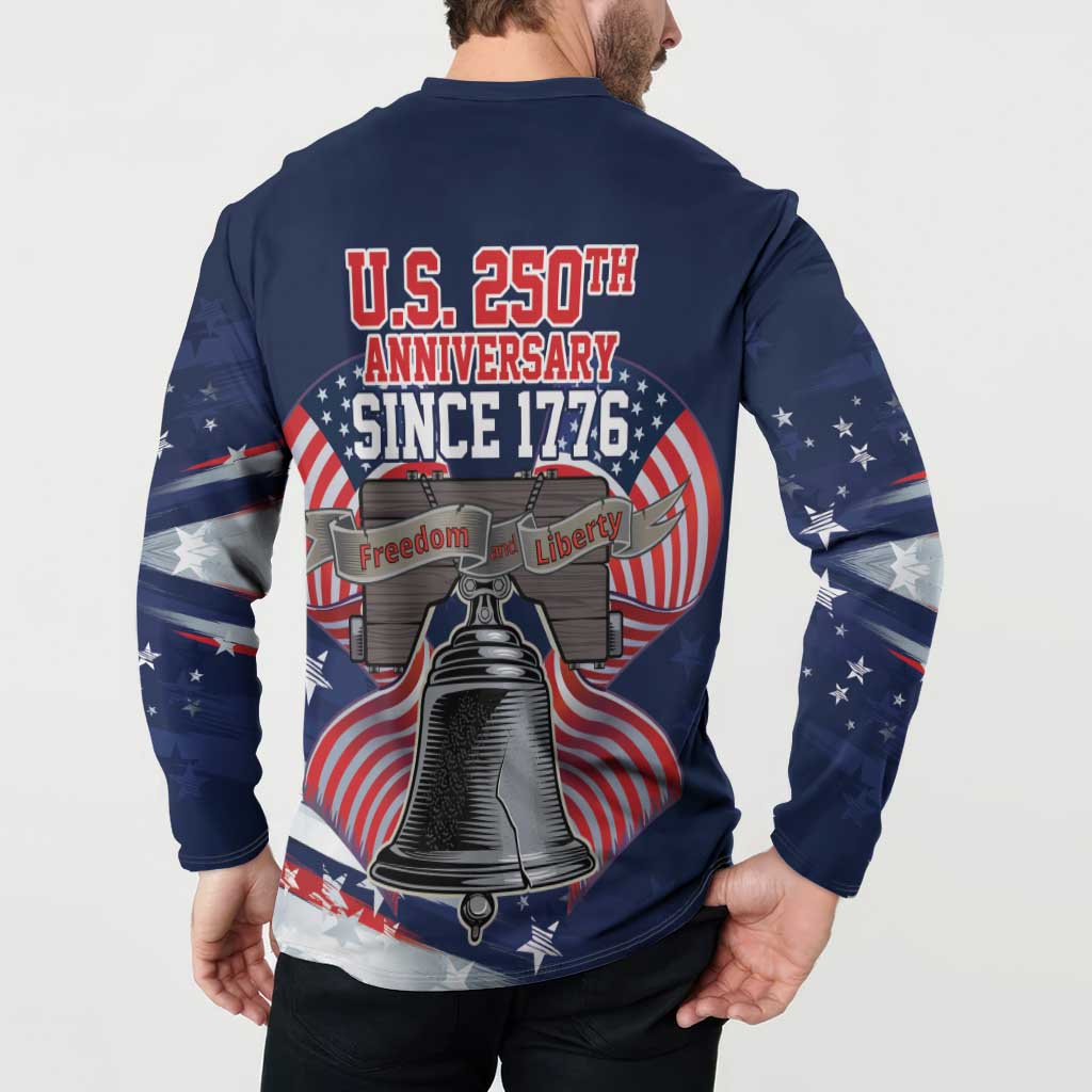 United States 250 Years of Independence Button Sweatshirt - Wonder Print Shop