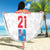 Luxembourg Football Custom Beach Blanket Les Lions Rouges LT9 - Wonder Print Shop