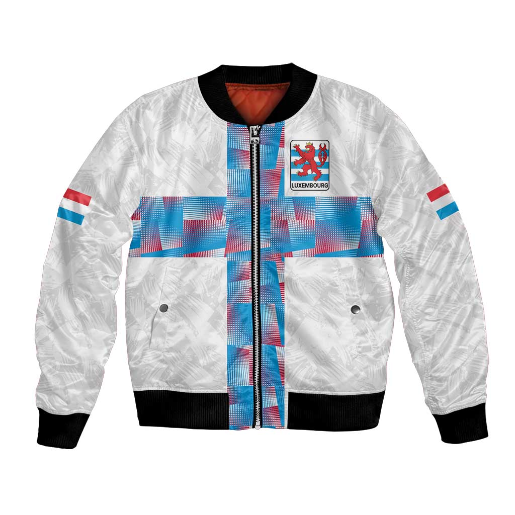 Luxembourg Football Custom Bomber Jacket Les Lions Rouges LT9 - Wonder Print Shop