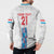 Luxembourg Football Custom Button Sweatshirt Les Lions Rouges LT9 - Wonder Print Shop