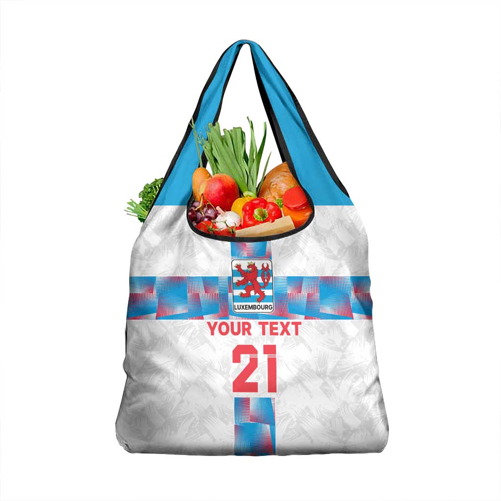 Luxembourg Football Custom Grocery Bag Les Lions Rouges