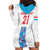 Luxembourg Football Custom Hoodie Dress Les Lions Rouges - Wonder Print Shop