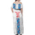 Luxembourg Football Custom Off Shoulder Maxi Dress Les Lions Rouges - Wonder Print Shop