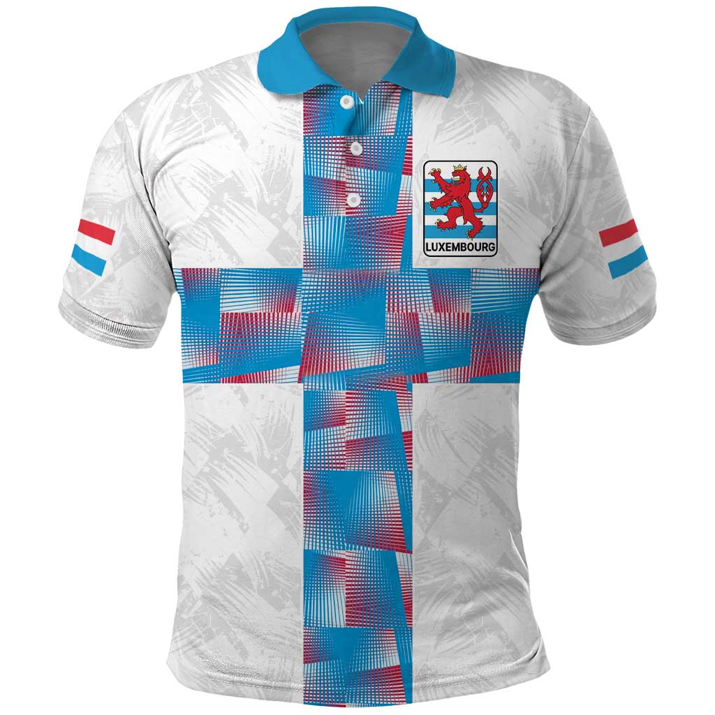 Luxembourg Football Custom Polo Shirt Les Lions Rouges - Wonder Print Shop