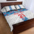 Luxembourg Football Custom Quilt Bed Set Les Lions Rouges - Wonder Print Shop