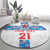 Luxembourg Football Custom Round Carpet Les Lions Rouges