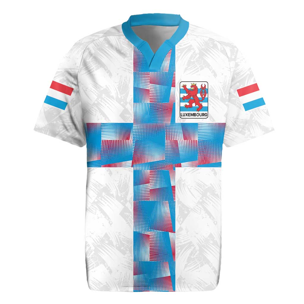 Luxembourg Football Custom Rugby Jersey Les Lions Rouges - Wonder Print Shop