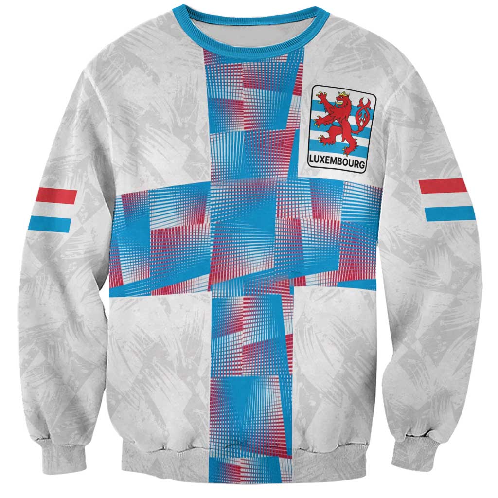 Luxembourg Football Custom Sweatshirt Les Lions Rouges - Wonder Print Shop