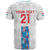 Luxembourg Football Custom T Shirt Les Lions Rouges - Wonder Print Shop