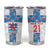 Luxembourg Football Custom Tumbler Cup Les Lions Rouges - Wonder Print Shop